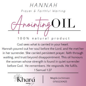 Hannah - Anointing Oil