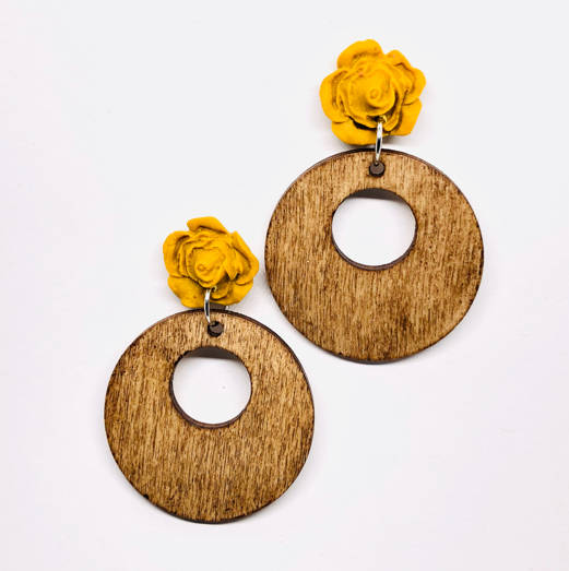 Wood & Clay Hoop - 1