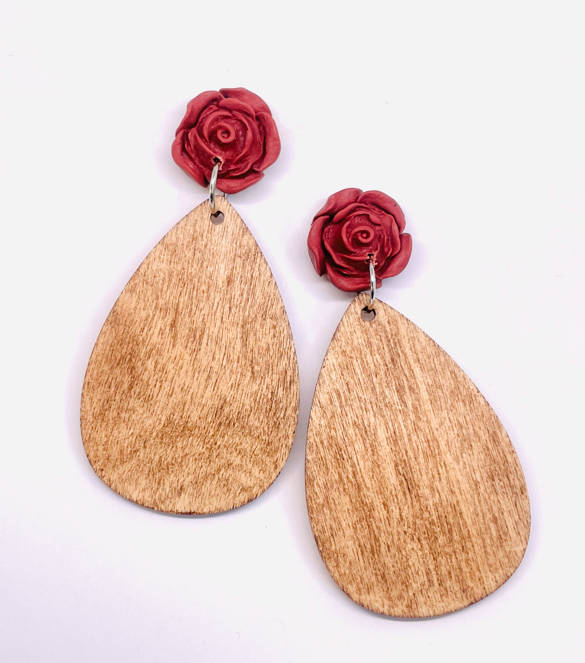 Wood & Clay Teardrop - 4